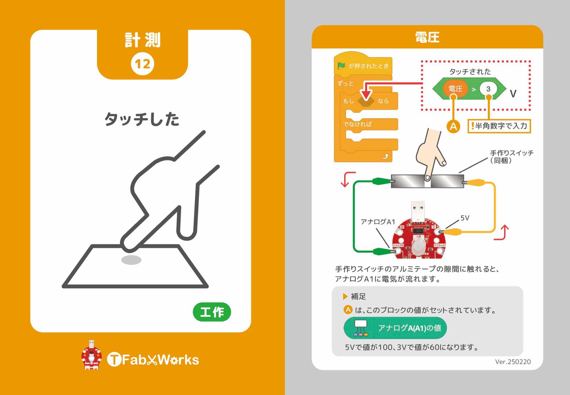 課題解決プログラミングカード（タコラッチ・ミニ TFW-TM1）